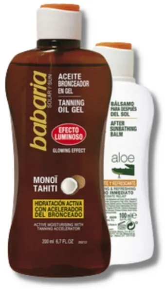 Babaria - Solpleje Sæt Tanning Coconut Oil Gel & After Sun
